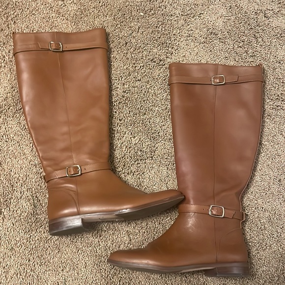 Ann Taylor Adalie Extended Calf Leather Boots - Picture 6 of 10